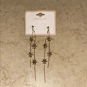 Carole Inc. Gold Star Drop Earrings